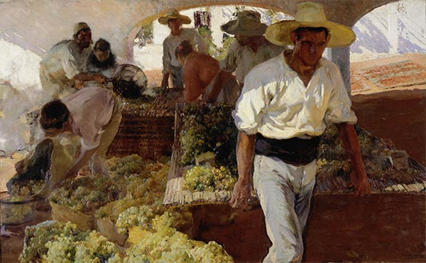 Zubereitung der Rosine, 1900 | Sorolla y Bastida | Gemälde Reproduktion