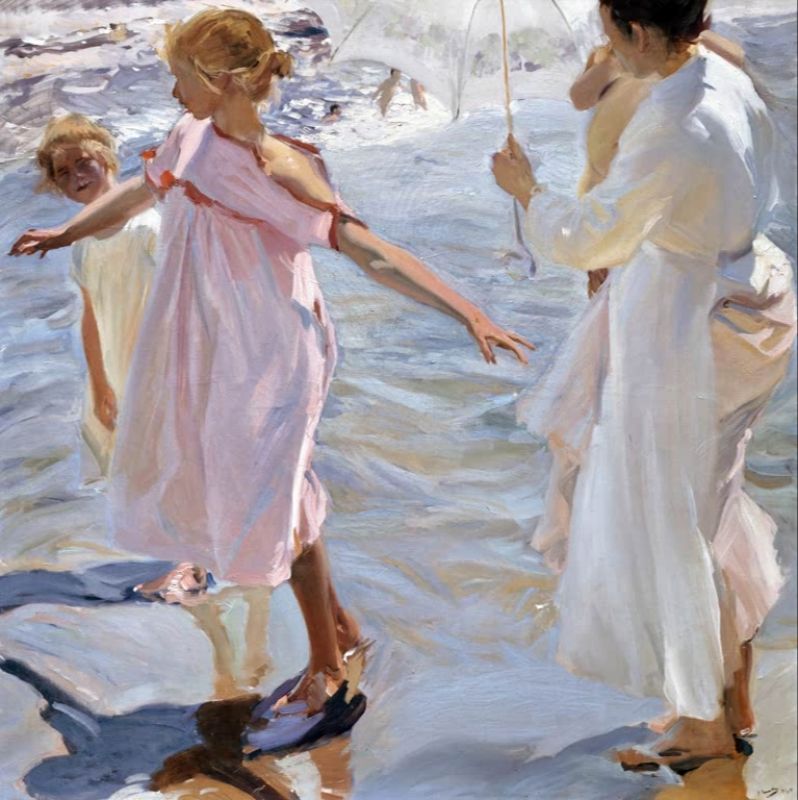 Zeit zum Baden, Valencia, 1909 | Joaquín Sorolla