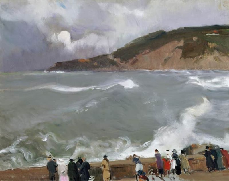 Wellenbrecher, San Sebastián, 1918 | Joaquín Sorolla