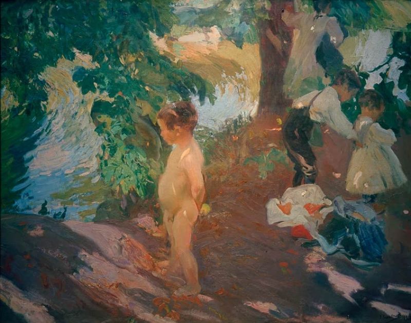 Bathing in La Granja, 1907 | Joaquín Sorolla
