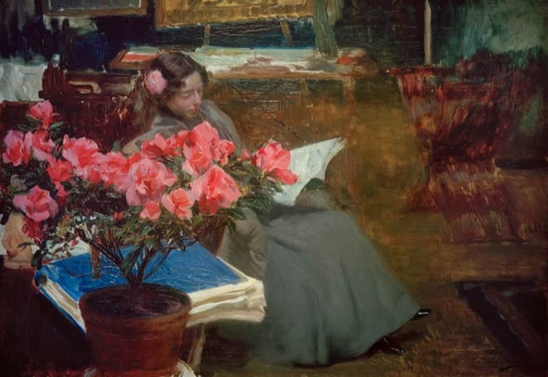 Clotilde in the Studio, 1900 | Joaquín Sorolla