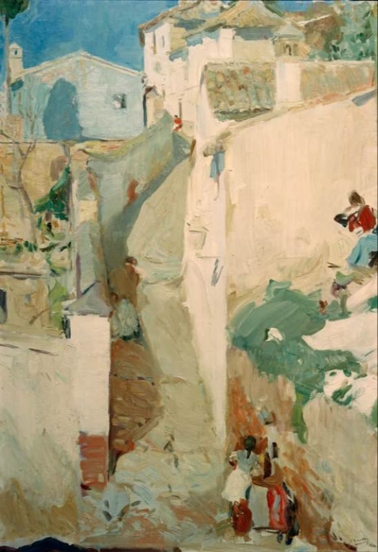 Alley in Granada, 1910s | Joaquín Sorolla