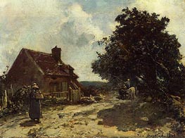 In the Vicinity of Nevers, 1861 by Jongkind | Painting Reproduction