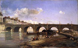 Le Pont de la Tournelle, Paris, 1859 by Jongkind | Painting Reproduction