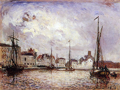The Harbor: the Brussels Warehouse District, 1874 | Jongkind | Painting Reproduction