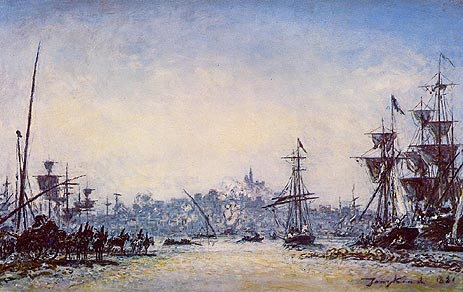 The Port of Marseille, 1881 | Jongkind | Painting Reproduction