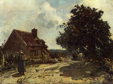 In the Vicinity of Nevers, 1861 | Jongkind | Painting Reproduction