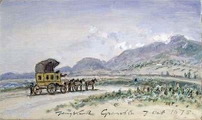 The Diligence from Grenoble to Sassenage, 1875 | Jongkind | Painting Reproduction