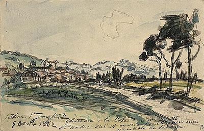 Chateau, Cote Saint Andre | Jongkind | Painting Reproduction