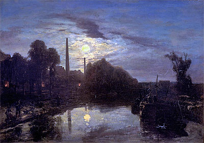 Moonlight, 1853 | Jongkind | Gemälde Reproduktion