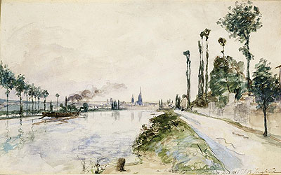 Rouen, 1863 | Jongkind | Gemälde Reproduktion