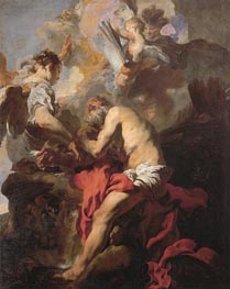 The Inspiration of Saint Hieronymus, 1627 by Johann Liss | Painting Reproduction