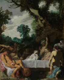 Bacchanalian Feast, c.1617 by Johann Liss | Painting Reproduction