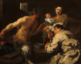 The Satyr and the Peasant, c.1623/26 by Johann Liss | Painting Reproduction