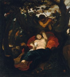 Nymph and Shepherd, 1625 by Johann Liss | Painting Reproduction