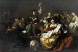 The Prodigal Son with the Prostitutes, c.1622/23 by Johann Liss | Painting Reproduction