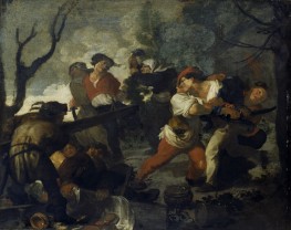 Peasant Brawl, c.1616/19 by Johann Liss | Painting Reproduction