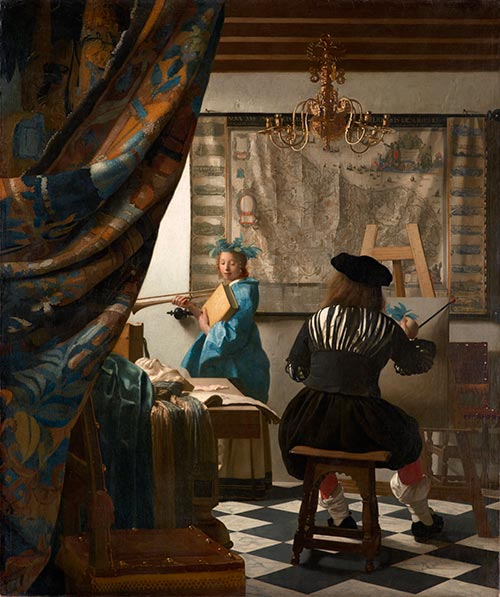 The Art of Painting (The Artist's Studio), c.1666/67 | Vermeer | Gemälde Reproduktion