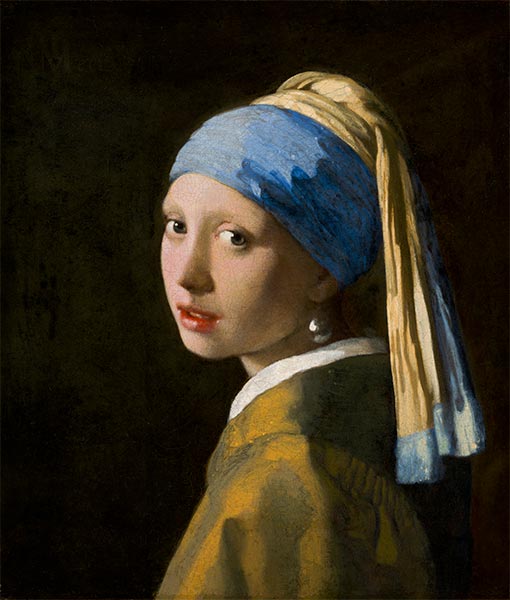 Das Mädchen mit dem Perlenohrgehänge, c.1665/66 | Vermeer | Gemälde Reproduktion