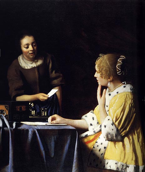Mistress and Maid | Vermeer | Painting Reproduction