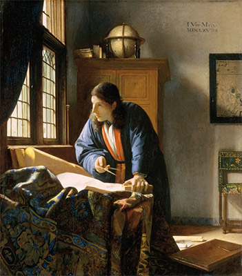 Der Geograph | Vermeer | Gemälde Reproduktion