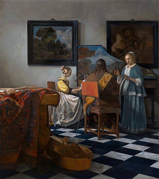 Das Konzert, c.1665/66 | Vermeer | Gemälde Reproduktion