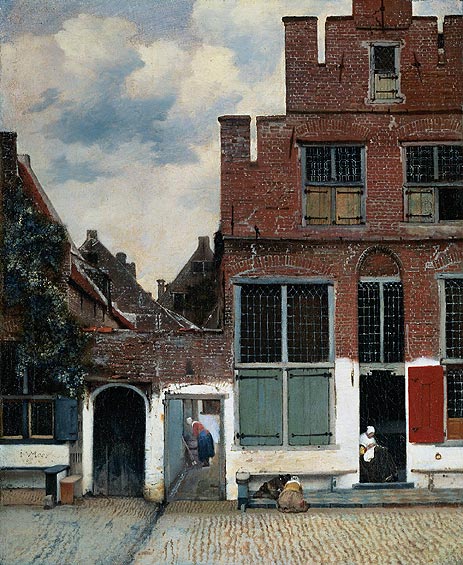 The Little Street, c.1657/58 by Vermeer | Painting Reproduction