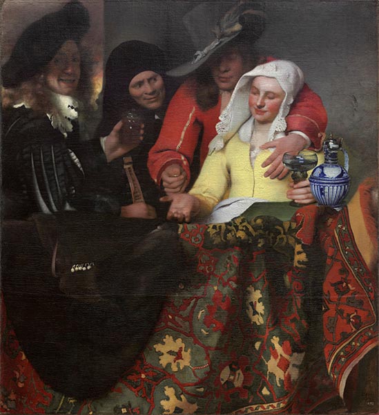 The Procuress, 1656 by Vermeer | Painting Reproduction