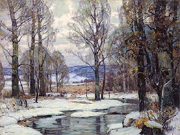 Steif vor Kälte, Undated von John Fabian Carlson | Gemälde-Reproduktion