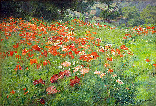In Poppyland (Poppy Field), 1901 | John Ottis Adams | Gemälde Reproduktion