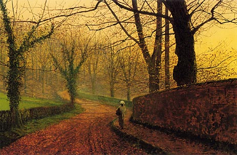Stapleton Park near Pontefract, 1882 | Grimshaw | Painting Reproduction