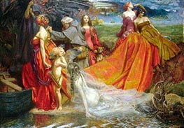 Now is the Pilgrim Year Fair Autumn's Charge, 1904 by John Byam Liston Shaw | Painting Reproduction