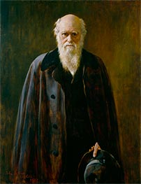 Charles Darwin, 1881 von John Collier | Gemälde-Reproduktion