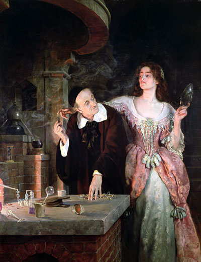 The Laboratory, 1895 by John Collier | Painting Reproduction