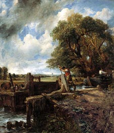 The Lock, 1824 by Constable | Painting Reproduction