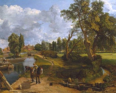 Flatford Mill (Scene on a Navigable River), c.1816/17 | Constable | Painting Reproduction