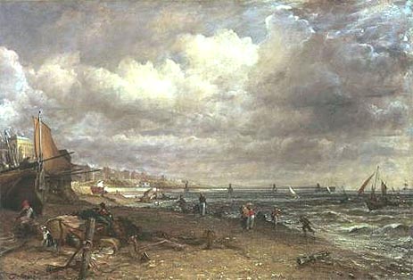 Marine Parade and Chain Pier, Brighton, c.1826/27 | Constable | Painting Reproduction