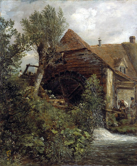 Watermill at Gillingham, Dorset, c.1823/27 | Constable | Painting Reproduction