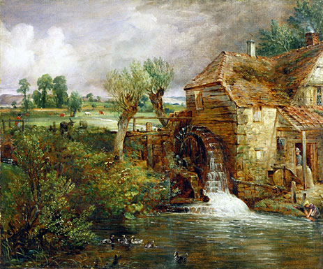 Mill at Gillingham, Dorset, c.1825/26 | Constable | Painting Reproduction
