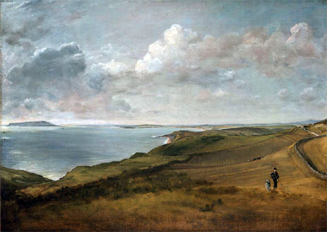 Weymouth Bay from the Downs above Osmington Mills, undated | Constable | Painting Reproduction