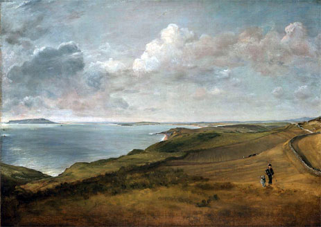 Weymouth Bay von den Hügeln über Osmington Mills | Constable | Gemälde Reproduktion