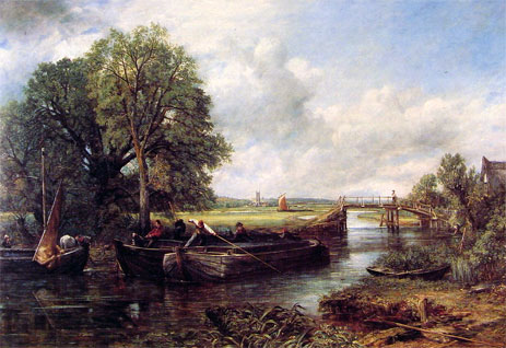 A View on the Stour near Dedham, 1822 | Constable | Painting Reproduction