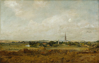 View of Salisbury, undated | Constable | Painting Reproduction