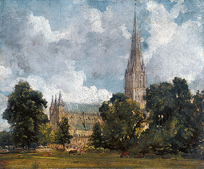 Salisbury Cathedral from the Southwest, 1820 | Constable | Painting Reproduction