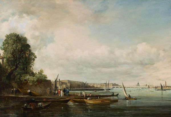 Waterloo Bridge, c.1820 | Constable | Painting Reproduction