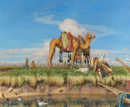 An den Ufern des Nils, Oberägypten, 1876 von John Frederick Lewis | Gemälde-Reproduktion