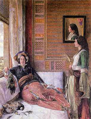 Hhareem Life, Constantinople, 1857 by John Frederick Lewis | Painting Reproduction