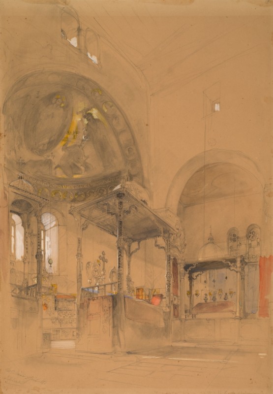 The Tomb and High Altar of the Convent of St Catherine, 1842 | John Frederick Lewis