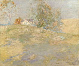 Artist's Home in Autumn, Greenwich, Connecticut, c.1895 by John Henry Twachtman | Painting Reproduction