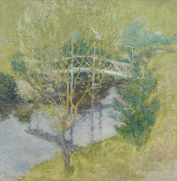 Die weiße Brücke, c.1895 | John Henry Twachtman | Gemälde Reproduktion